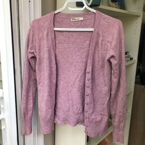 Dusty Rose Vintage-Style Cardigan